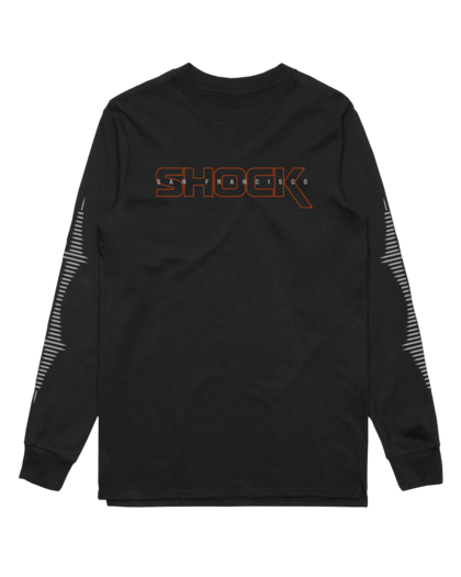 SF Shock Bridge Black LS Sleeve