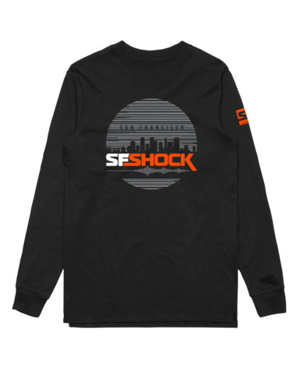 SF Shock City Black LS Sleeve