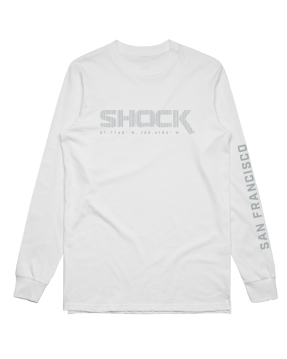 SF Shock Frequency White LS Sleeve