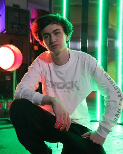 SF Shock Frequency White LS Sleeve